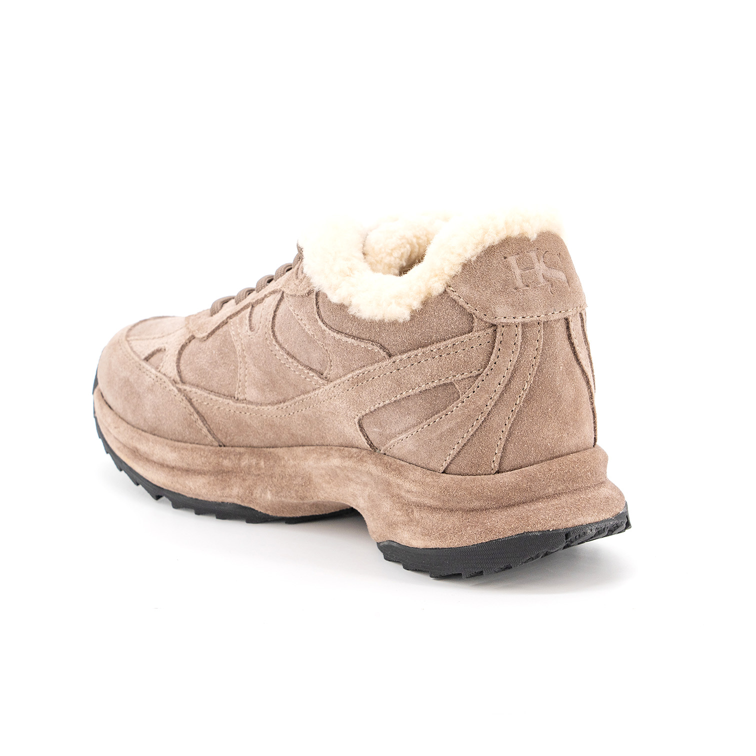GIO FW2702/26W Кроссовки жен зима замша беж